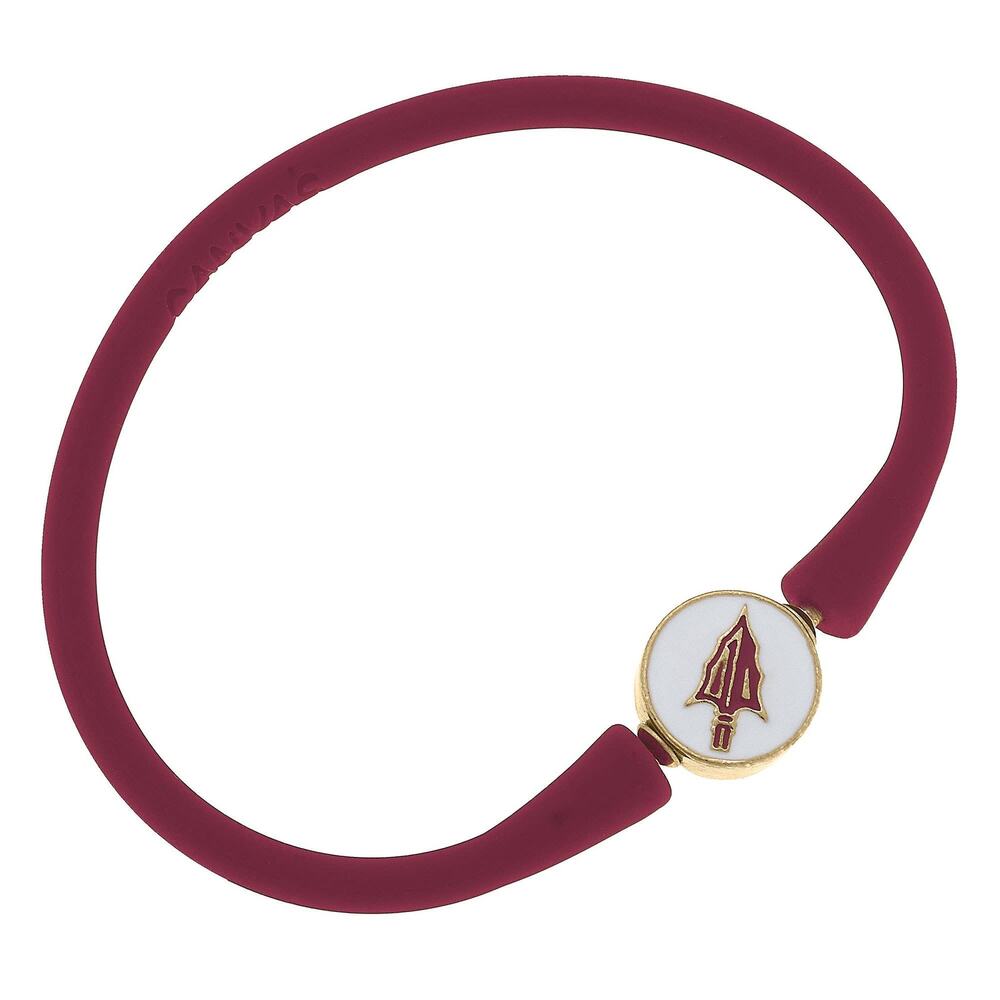 Florida State Seminoles Enamel Silicone Bali Bracelet – Garnet